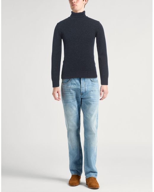Barba Napoli Blue Turtleneck for men