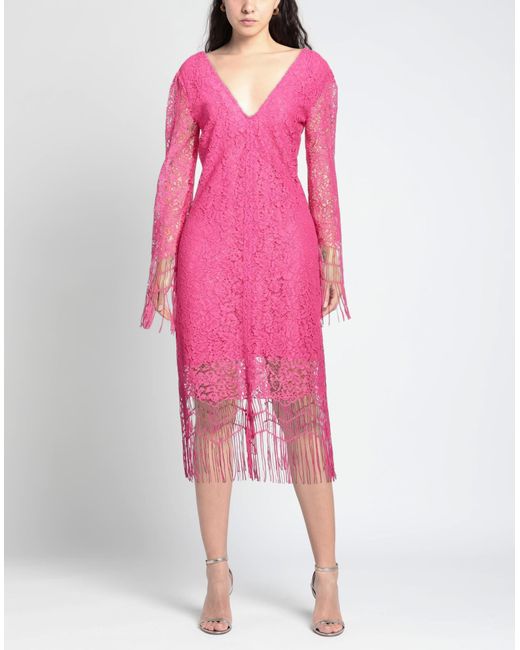 Anna Molinari Pink Midi Dress