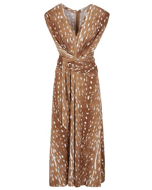 Robe longue Diane von Furstenberg en coloris Brown