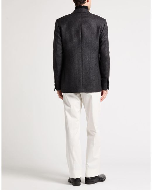 Lardini Black Blazer Wool for men