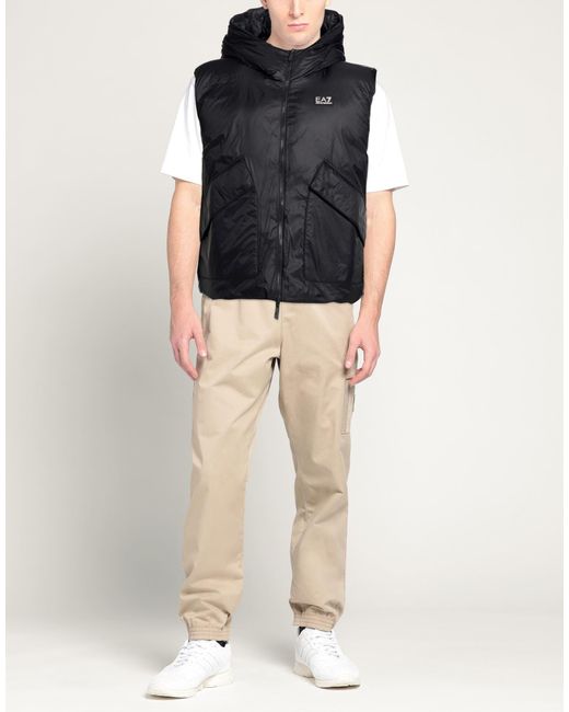 Chompa Sin Mangas EA7 de hombre de color Black