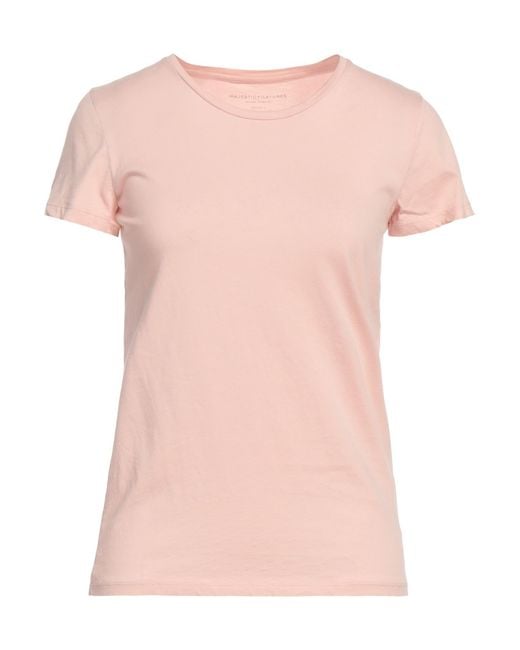 T-shirt Majestic Filatures en coloris Pink