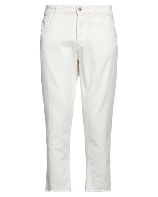 Officina 36 White Jeans for men