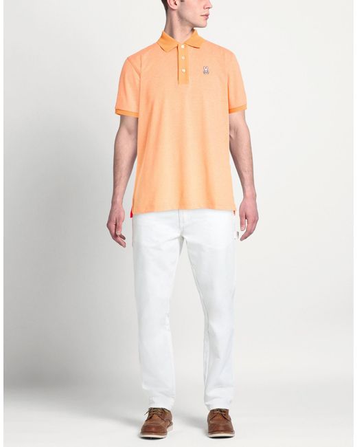 Psycho Bunny Orange Polo Shirts for men