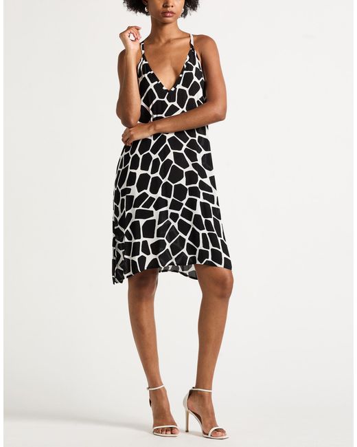 Carla G White Midi Dress Viscose