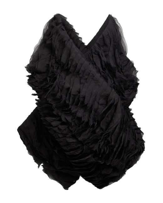 Rick Owens Black Cape Silk