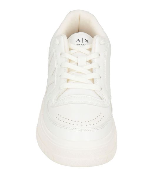 ARMANI EXCHANGE White Trainers