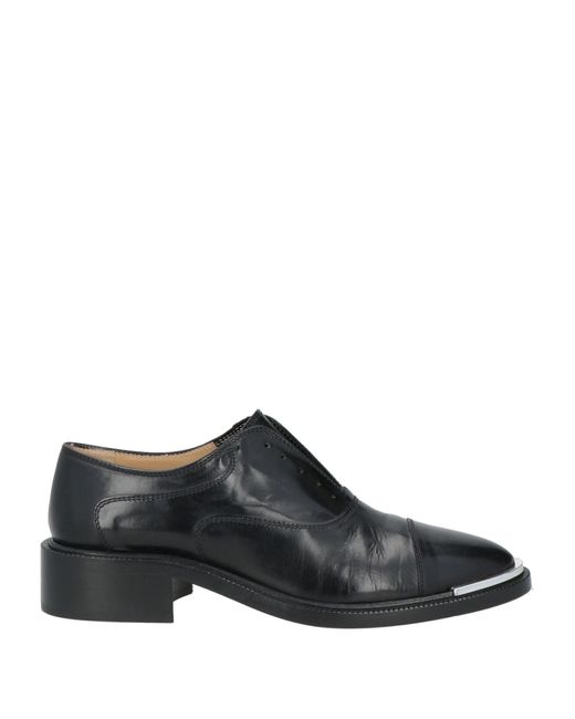 Barbara Bui Black Lace-Up Shoes Leather