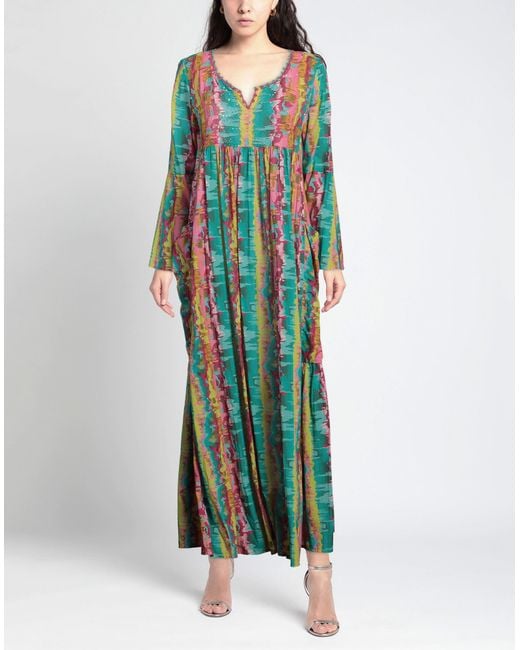 CONNOR & BLAKE Green Maxi Dress Cotton