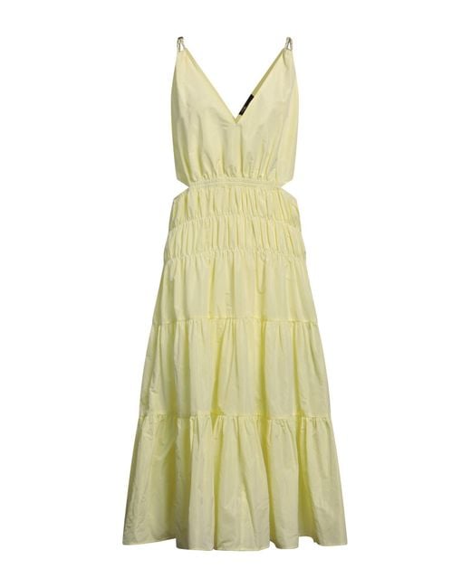 Maje Yellow Maxi-Kleid