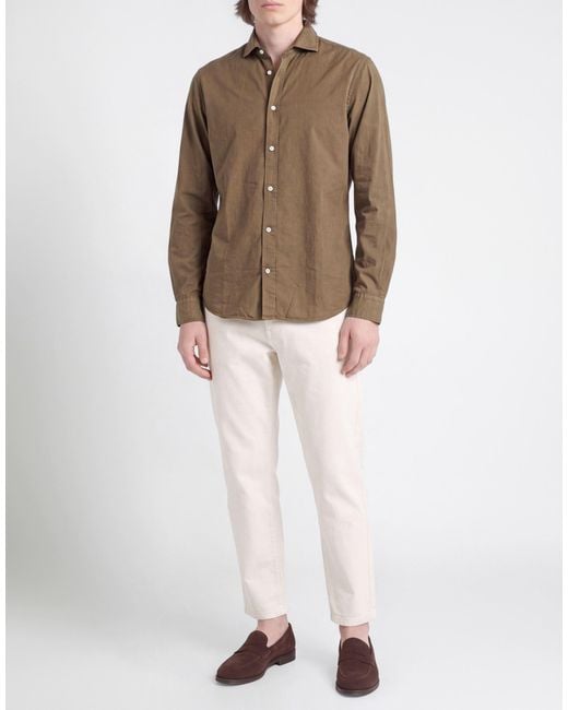 MASTRICAMICIAI Brown Shirt for men