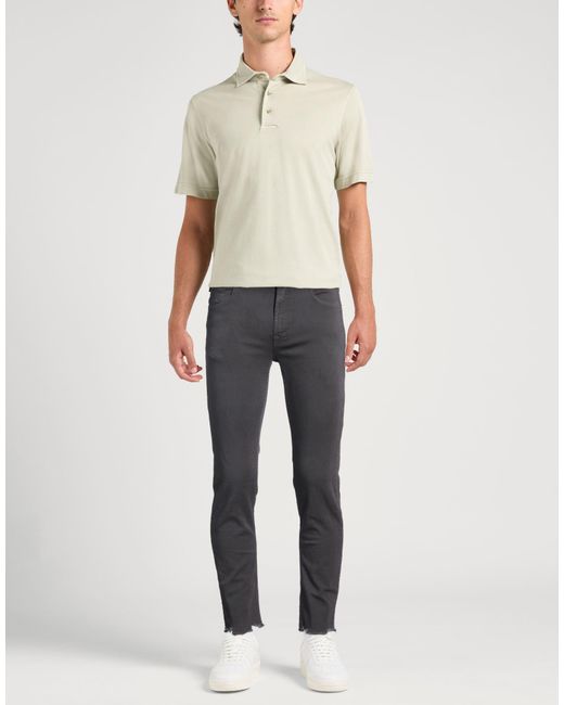 Department 5 Gray Jeans Cotton, Rubber for men