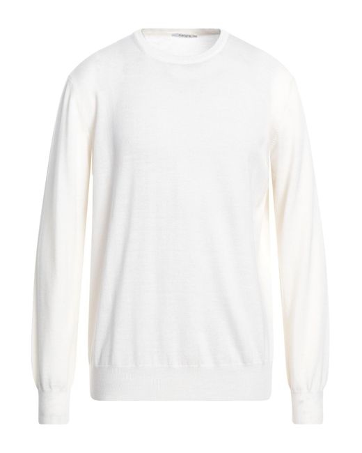 Kangra White Sweater Wool for men