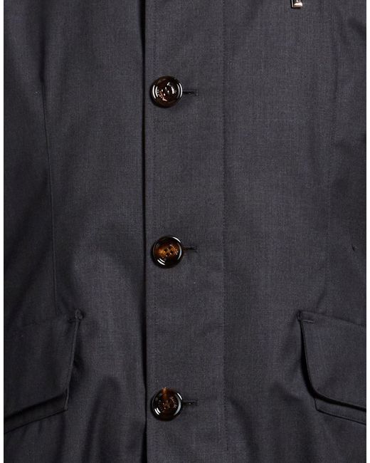 Moorer Blue Charcoal Jacket Polyamide, Polyester for men