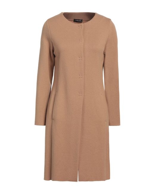 Anneclaire Brown Camel Cardigan Virgin Wool, Cashmere, Polyamide, Elastane