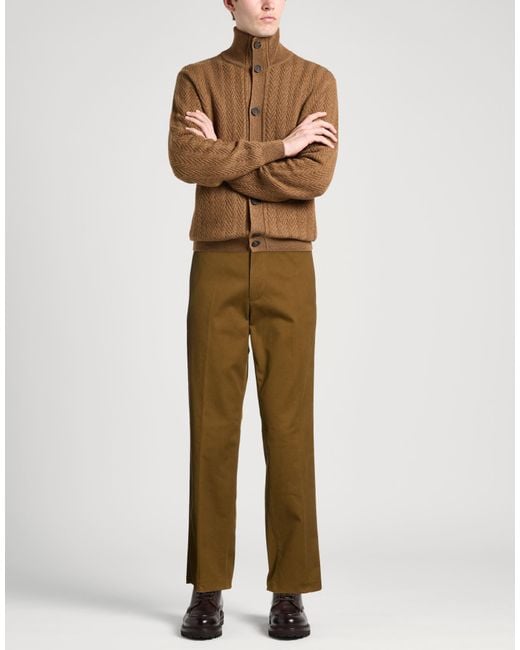 Tod's Natural Military Pants Cotton, Cashmere, Elastane for men