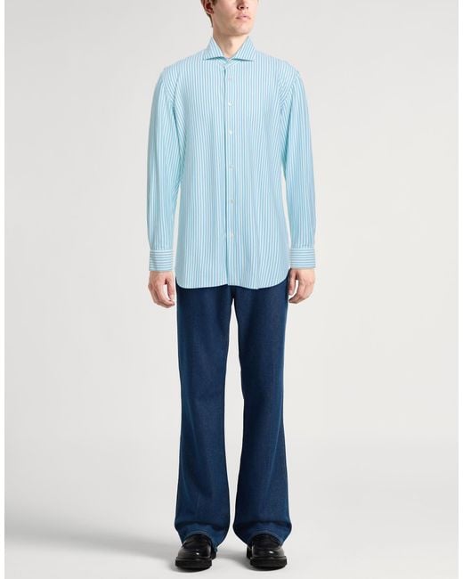 Fedeli Blue Shirt for men