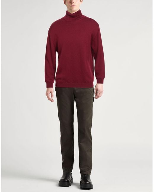 Daniele Fiesoli Red Turtleneck for men