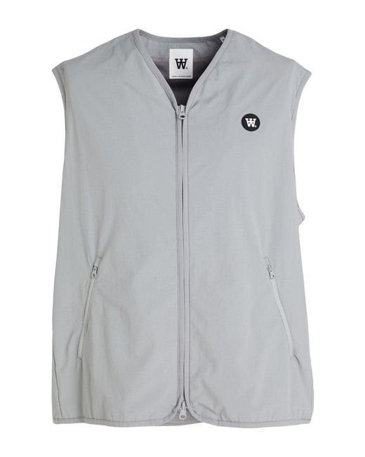 DOUBLE A by WOOD WOOD Gray Gilet for men