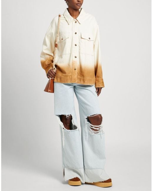 Alanui Natural Denim Outerwear Cotton