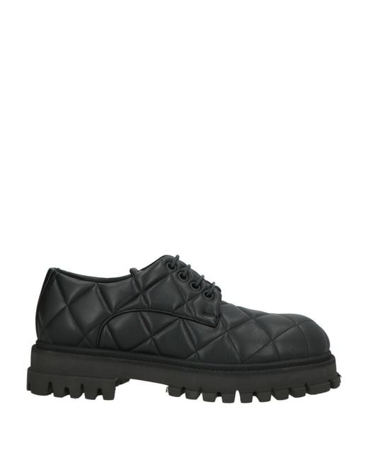 Emporio Armani Black Lace-Up Shoes for men