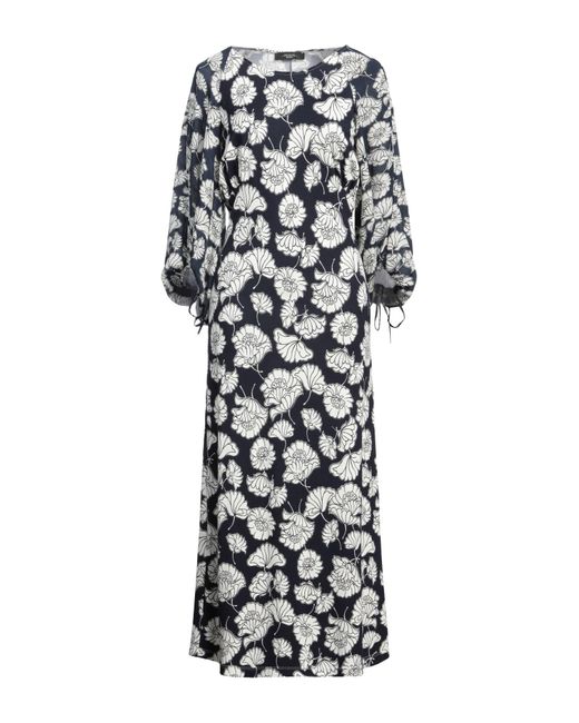 Weekend by Maxmara White Maxi Dress Viscose, Polyamide, Elastane, Silk