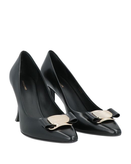Ferragamo Black Pumps Lambskin
