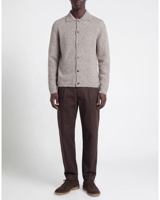 Barena Gray Cardigan Alpaca Wool, Polyamide, Wool, Elastane for men