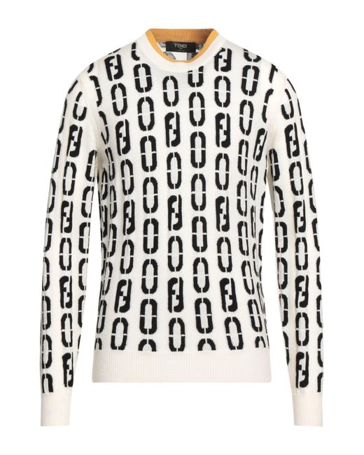 Fendi Jumper in White for Men | Lyst