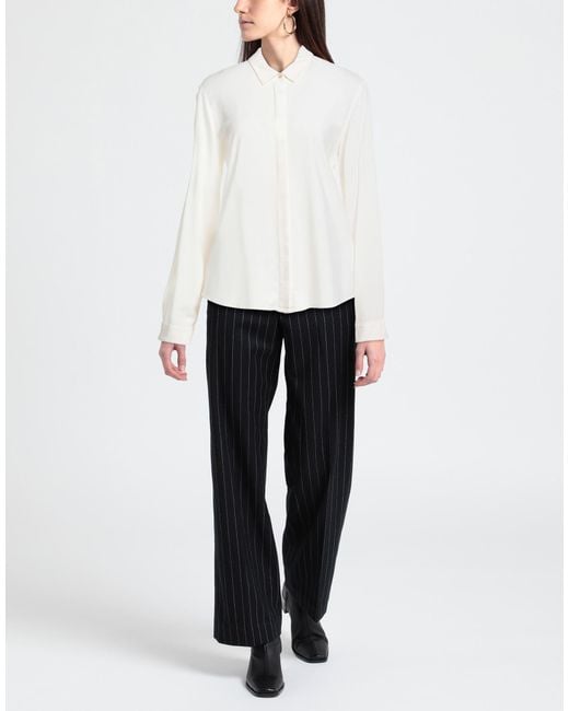 ALESSIA SANTI White Ivory Shirt Viscose