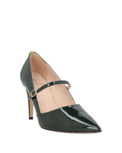 Bruno Magli Green Pumps Leather