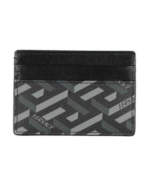 Versace Black Cardholder Leather for men