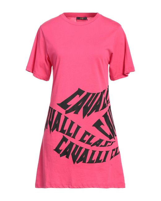 Class Roberto Cavalli Pink Mini-Kleid