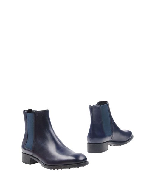 Tod's Blue Stiefelette