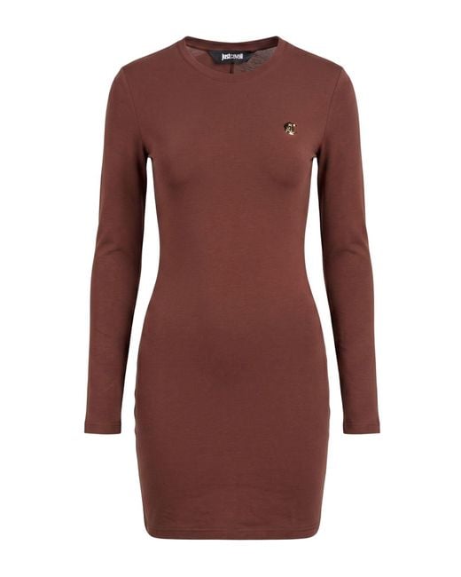 Just Cavalli Brown Mini Dress