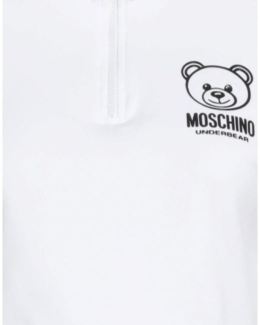 Moschino White T-Shirt Cotton, Elastane