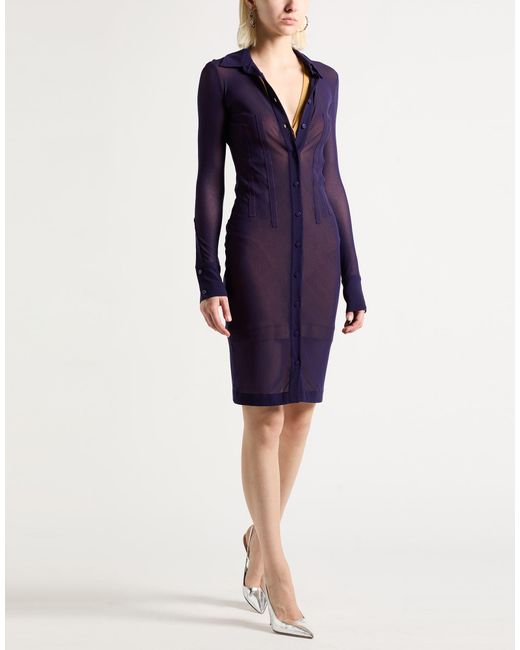 The Attico Purple Midi Dresses