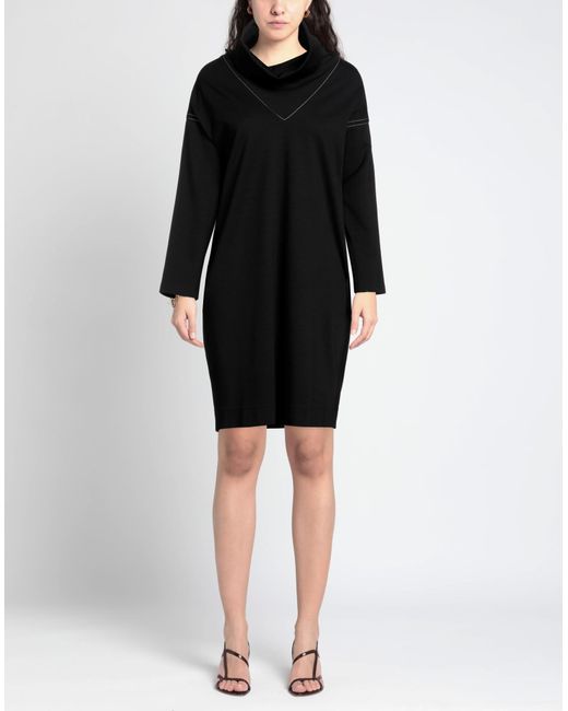 Shirtaporter Black Mini Dress