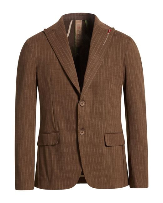 BERNESE Milano Brown Blazers for men