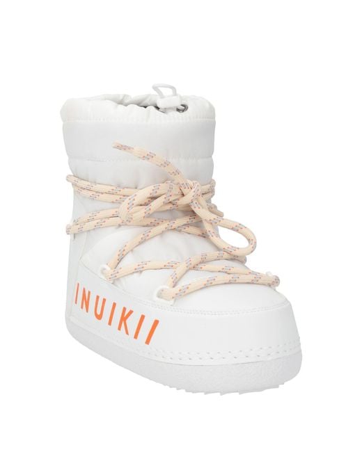 Inuikii White Ankle Boots