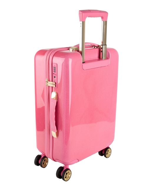 Chiara Ferragni Pink Wheeled Luggage