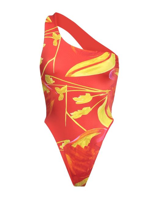Louisa Ballou Red One-piece Swimsuit