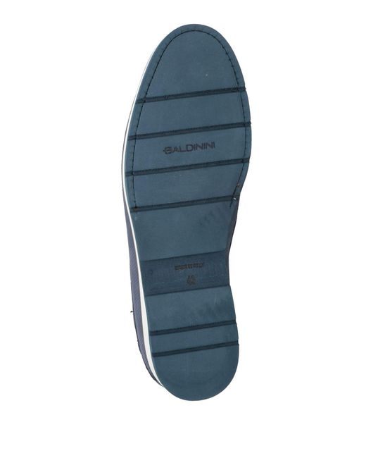 Baldinini Blue Loafers Leather for men