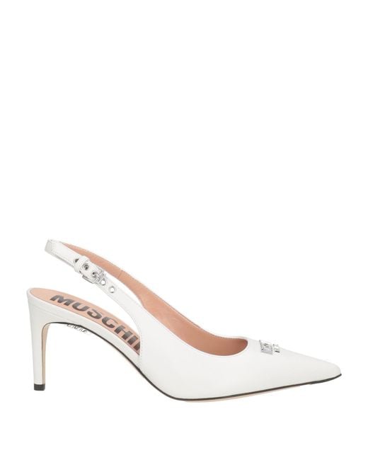 Moschino White Pumps Leather