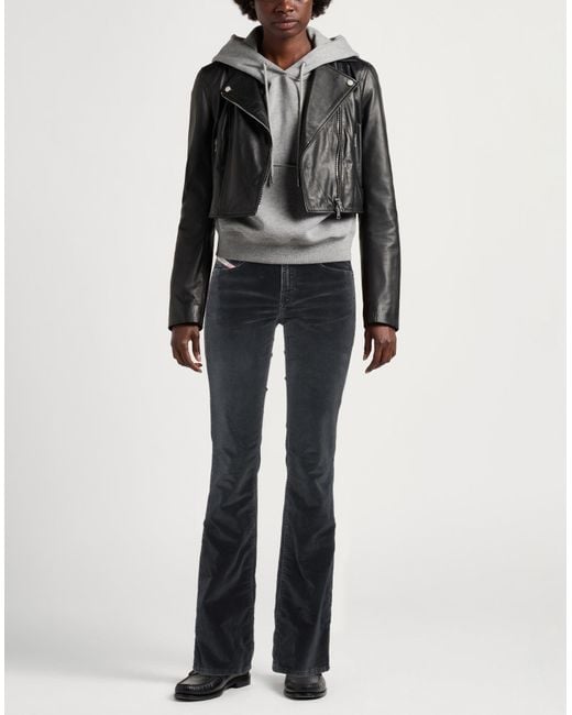 DIESEL Blue Pants Cotton, Polyester, Elastane