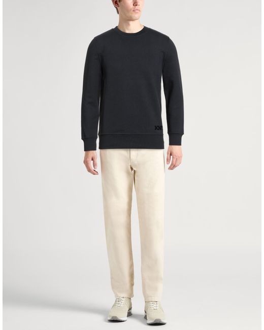 Kiton Blue Sweatshirt Cotton, Elastane for men