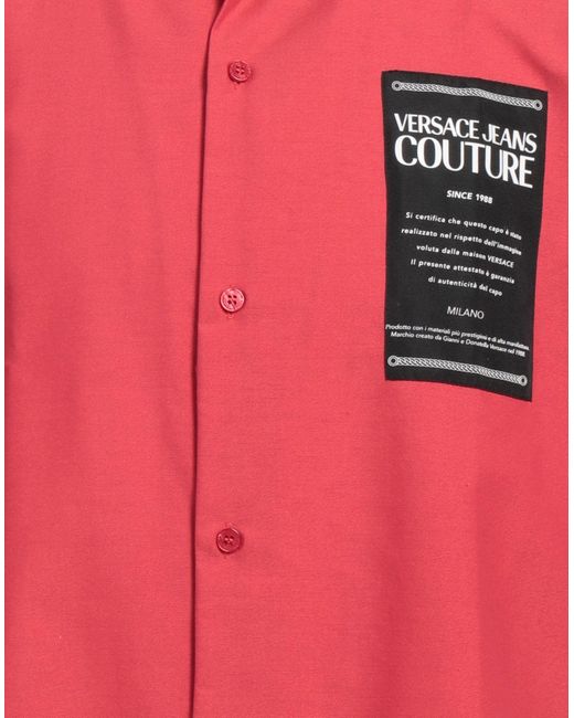 Camisa Versace de hombre de color Red