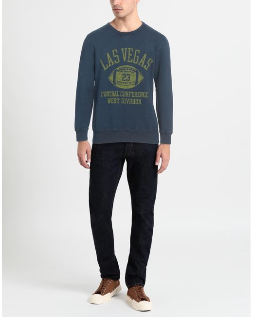 Bowery Supply Co. Blue Sweatshirt for men