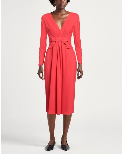La Petite Robe Di Chiara Boni Red Midi Dress