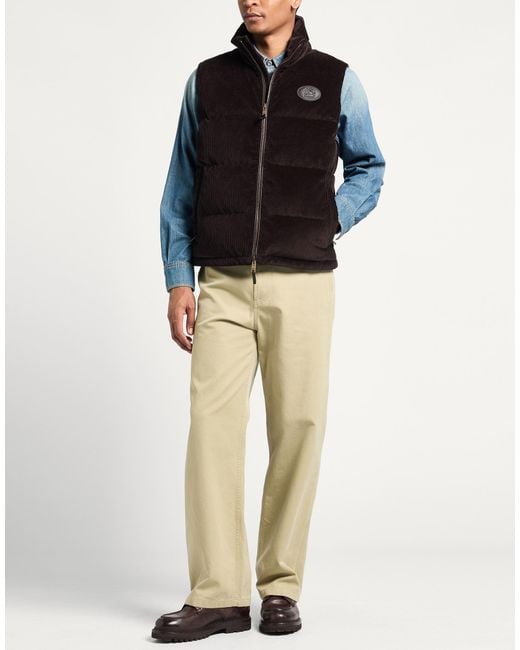 Burberry Black Dark Vest Cotton, Lambskin for men